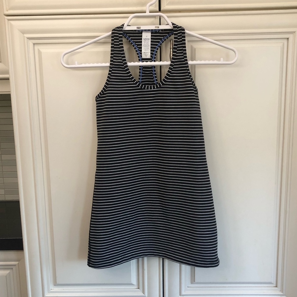 Ivivva by Lululemon girl’s stripe tank top